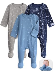 Unnivoll Baby Sleepers 100% Organic Cotton Baby Pajamas Boys Girls Clothes