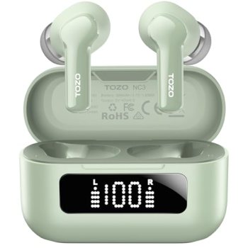 TOZO Hybrid Active Noise Cancelling in Ear Wireless Earbuds, 68H Playtime