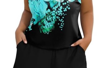 Arolina Plus Size Swimsuits Swim Rompers One Piece for Women Blue Floral