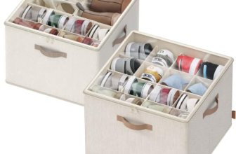 SONGMICS Shoe Organizer for Closet, 2 Pack Fabric Bins, Fits up to 32 Pairs