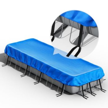 24 x 12 Rectangle Pool Covers for 20’x10’ to 24’x12’ Above Ground Pools