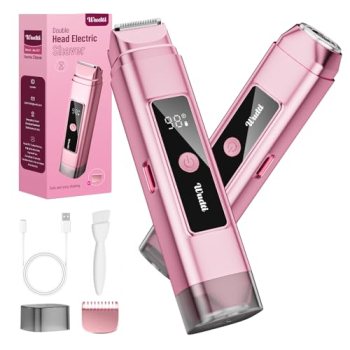 Dynooper Electric Bikini Trimmer Women: IPX7 & Dual Head 0.5mm Blade