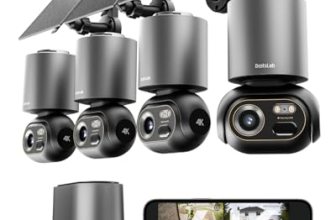 BOTSLAB 4K Security Camera Wireless Outdoor, 32GB Local Storage, 4 Cam-Kit