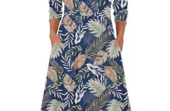 Zeagoo Flowy Dresses for Women 2026 Casual Plus Size Dress Floral Hawaiian Tshir