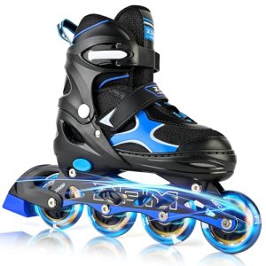 2PM SPORTS Inline Skates for Kids Girls Boys Ages 5-8 8-12 4-6 6-12 with Light U