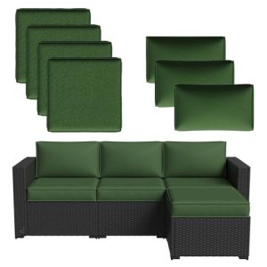 Aoxun 7-Piece Patio Furniture Cushions for Outdoor Furniture Set of 4