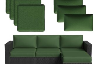 Aoxun 7-Piece Patio Furniture Cushions for Outdoor Furniture Set of 4