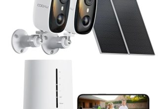 COOAU 4MP/2.5K Security Cameras Wireless Outdoor, 30% Faster Solar Charging