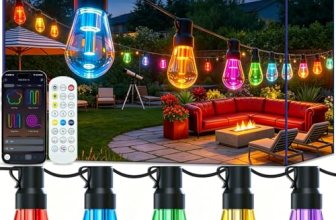 AILBTON RGB+IC 400FT Outdoor String Lights Bulbs IP67 Waterproof LED Color Chang