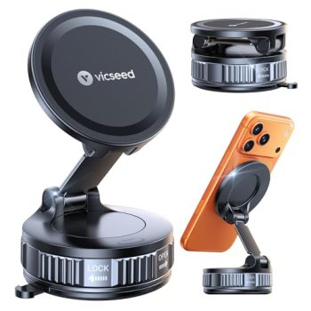 VICSEED for MagSafe Car Mount [Upgraded 98LBS Strongest Suction,Won’t Break