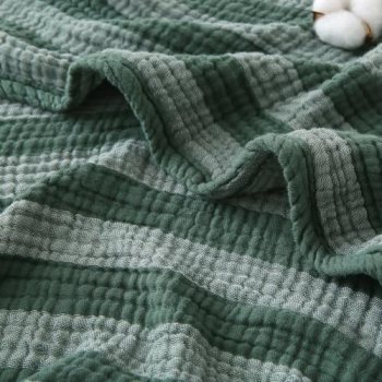 EMME Cotton Muslin Blanket Couch 4-Layer Breathable Gauze Soft Lightweight Bed B