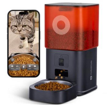Automatic Cat Feeder with Camera: 6L Automatic Dog Feeder with 2-Way Audio Night