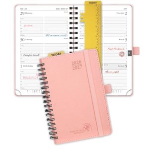 POPRUN Pocket Planner 2026-2027 (Size 4”x6.25”) Academic Pocket Calendar