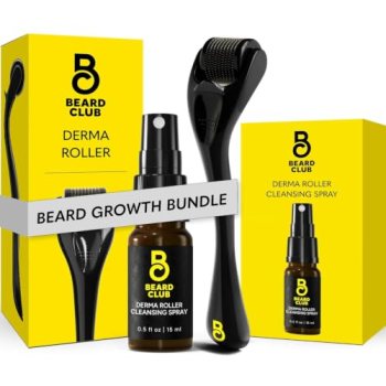 The Beard Club Derma Roller & Cleansing Spray Kit