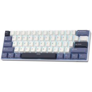 RK ROYAL KLUDGE RK61 Wireless 60% Mechanical Keyboard, Mini Portable Size