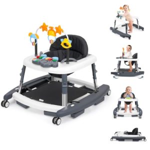 Mythoney 5-in-1 Music and Lights Foldable Baby Walker
