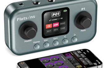 Flatsons P1 Portable Multi Effects Guitar Pedals, 80+ Effects, Rechargeable