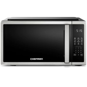 Chefman Compact Countertop Microwave, 0.7 Cu Ft, 700W, Stainless