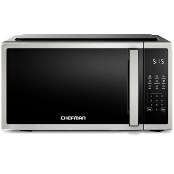 Chefman Compact Countertop Microwave, 0.7 Cu Ft, 700W, Stainless