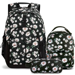 Choco Mocha Girls School Backpack with Lunch Box
