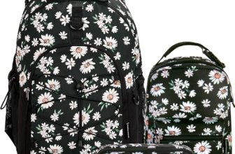 Choco Mocha Girls School Backpack with Lunch Box