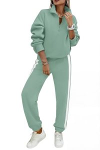 PRETTYGARDEN Womens Sweatsuits 2 Piece Outfits Fall Matching Lounge Sets