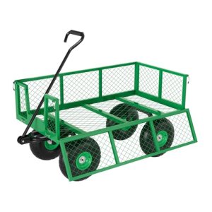 Garvee Steel Garden Cart, 500 LBS Capacity Utility Outdoor Wagon