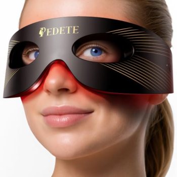Red Light Therapy for Eyes, 3 Light Modes Red Light Therapy Under Eye Mask