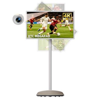 KTC MEGAPAD 32 Inch 4K Smart Portable TV on Wheels