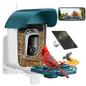 Bird Feeder with Camera Solar Powered