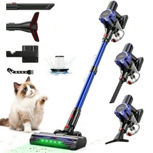 TechRise Cordless Vacuum Cleaner for Home, 550W|45kPa|60Mins Stick Vacuum