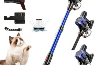 TechRise Cordless Vacuum Cleaner for Home, 550W|45kPa|60Mins Stick Vacuum