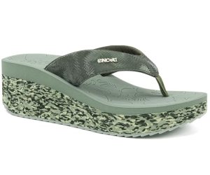 ONCAI Womens Platform Wedge Flip Flops Woman Thong Sandals Chunky Dressy Comfort