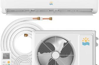 EXNOS 9000 BTU Mini Split AC & Heating System, Heat Pump, 19 SEER2, 115V