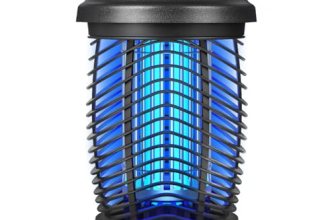 Bug Zapper Outdoor, 4200V Electric Mosquito & Fly Zapper, Black