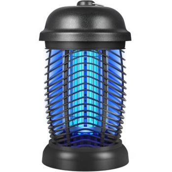 Bug Zapper Outdoor, 4200V Electric Mosquito & Fly Zapper, Black