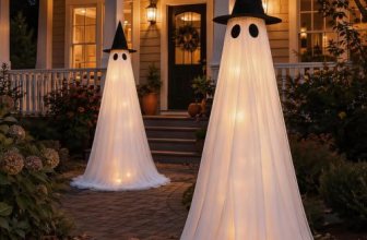 2 Pack 5 Ft Large Light Up Ghost Decor – Halloween Decorations Outdoor