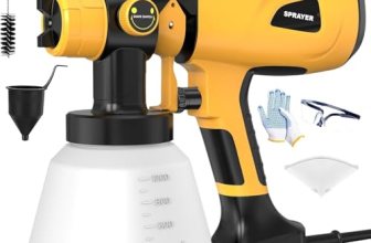 1000W High Power Paint Sprayer, Electric HVLP Spray Paint Gun with Adjustable Wi
