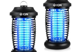 Bug Zapper Outdoor, Plug in Electric Mosquito Fly Zapper w/ 15W Light & 4200V Gr