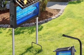 Solar Bug Zapper Dual Solar Panels, 4500V Mosquito Zapper Fly Traps Outdoor