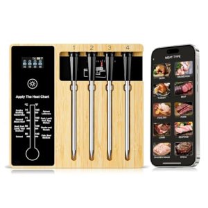 Smart Wireless Meat Thermometer 4 Probes