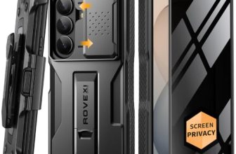 TONGATE for Z Fold 8 Ultra Case with Screen Protector & Belt Clip,Pri-Black