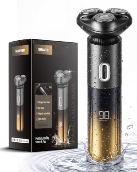 TEPOTZ Electric Razor for Men, IPX7 Waterproof