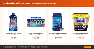 Finish Dishwasher Products on Sale