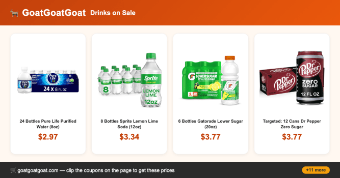 Drinks on Sale