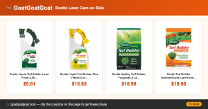 Scotts Lawn Care on Sale
