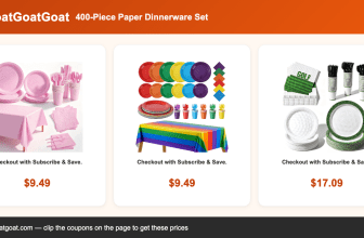400-Piece Paper Dinnerware Set