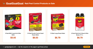 Raid Pest Control Products on Sale