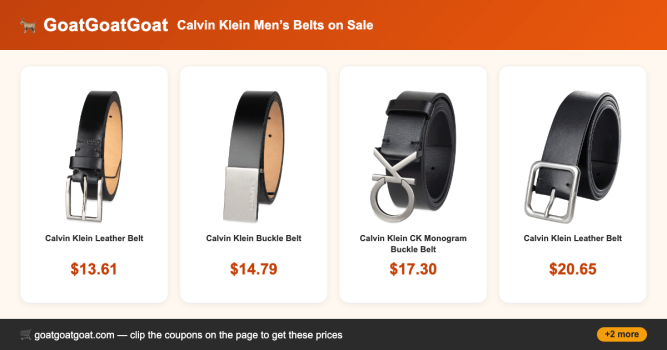 Calvin Klein Men’s Belts on Sale