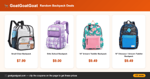Random Backpack Deals